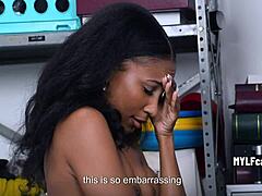 mall cop busted me, petite black masseuse, sticky fingers caught!