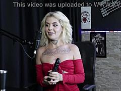 Blonde Explains Perfect Anal Sex with Moans and Deep Blowjob Demo