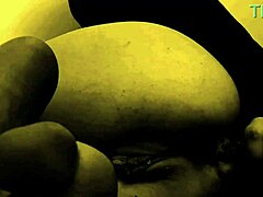 Erotic solo play with wet hairy toys in a steamy nightmare scene