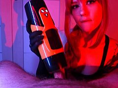 I satisfy him with new toy and blowjob 😘