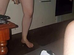 wife pissing for me in the bathroom