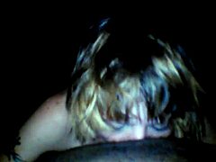 white woman sucking big black cock!
