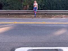 found a prostitute on corner for quick blowjob outdoors