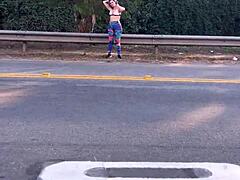 found a prostitute on corner for quick blowjob outdoors