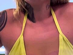 almost got kicked out of copacabana beach gym for training in a wet, see-through thong bikini!