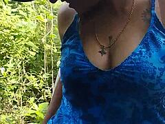 Latina Babe Sucks Me Off in the Woods