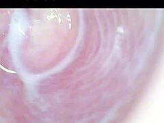 Deep inside my wet pussy with camera