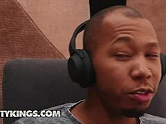 Curvy Athena Faris Tastes Ricky Johnson’s Massive Black Cock Sneakily