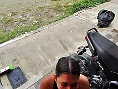 After Party, Hot Chick Waits for Uber, I Convince Her to Come Home for Wild Massage