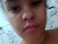 The depraved slut shows her wet juicy pussy to the camera, craving cock in her pussy