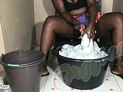 i'm doing weekend laundry as a housewife