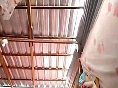 Amateur beauty engages in self-pleasure inviting company