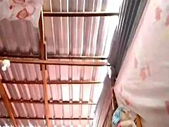 Amateur beauty engages in self-pleasure inviting company