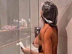 Neighbor Fucks Latina MILF in Bath