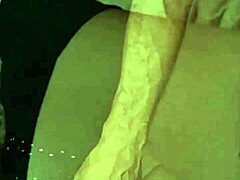 Feeling the intense pleasure as I cum on her face while she's on her knees