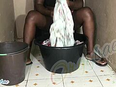 i'm doing weekend laundry as a housewife