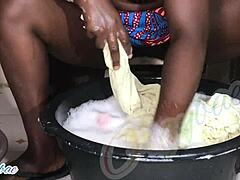 i'm doing weekend laundry as a housewife