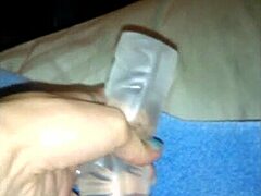 Wife Hayley uses big dildo