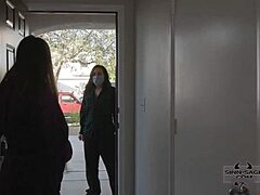 Sinn Sage and Ariel X, Let's Play with This Huge Strap-On!