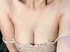 Glassed Vietnamese Girl Masturbates Intensely With Asian Features