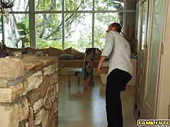 Two Bros Slam Lily Jordan's Mouth and Pussy Hard