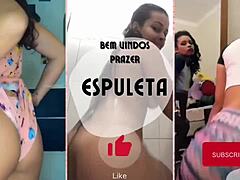 hot latina brunette guides your jerk off in steamy compilation