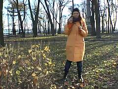 stripping off jeans after a sweaty walk