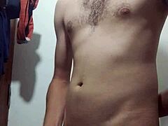 Bathroom Undressing for Masturbation