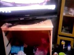 Man, I’m banging my fat wife while watching me screw a tight teen stepdaughter!