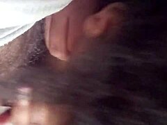 Ebony milf gives a good neck sucking session