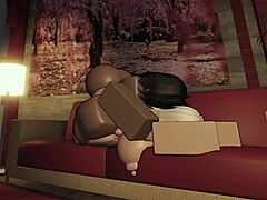 huge black cock splits pussy open in apartment