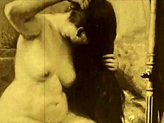 vintage erotic animation features hairy doggystyle scenes from antique times