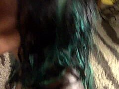 i play with black blowjob toy