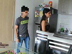 Oh Wow, Stepsister Catches Stepbrother Masturbating And Helps With Blowjob!