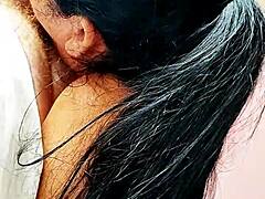 Blonde plays with boyfriend in bed