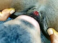 african teen 18+ tied up, slurping and slobbering on bbc roughly like a good slut