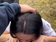 This year's last blowjob was tastiest with anal creampie