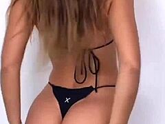 boutinela models dance in all black bikinis and thongs for club compilation mix