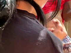 Redhead leads rough interracial 4some orgy with intense group action