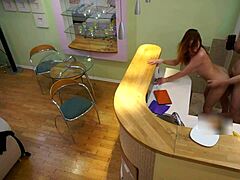 Candy Red teen slammed hard in homemade clip