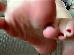 Dominant woman gives feet worship jerk off instructions