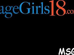 Skillful hottie enjoys cock in holes