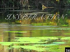 Perfect country girl fingers pussy to erotic orgasm by fire