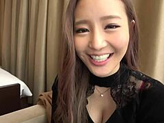 I met this super rich gal on sns and we had intense hotel session with her sexy red lingerie and big natural tits.