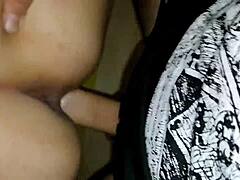 slut stepmom seizes the chance for doggystyle sex with stepson. she's shaved and ready in pov action.