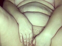 Thick milf's pussy lips gaping after dildo