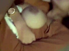 Hard Sex After Bar With Big Tits Couple!