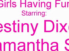 Me and Destiny Dixon licking Samantha Saint’s pussy... oops, we came!