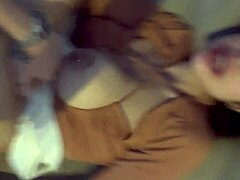 Hard Sex After Bar With Big Tits Couple!