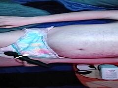 Baby pup prepares with diaper padding in this promo.